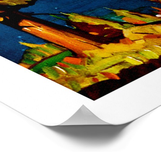 Tahoe Lake Region Poster (Ecke)