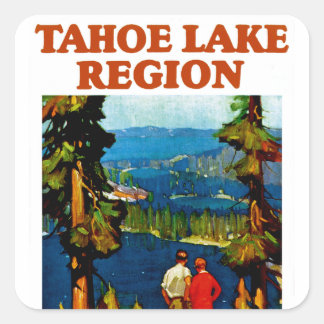 Tahoe Lake Region Quadratischer Aufkleber