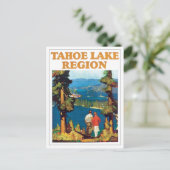 Tahoe Lake Region Vintag Postkarte (Stehend Vorderseite)