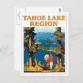 Tahoe Lake Region Vintag Postkarte (Vorne/Hinten)