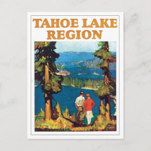 Tahoe Lake Region Vintag Postkarte
