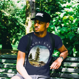 Tahoe Lake Watercolor-Malerei T-Shirt