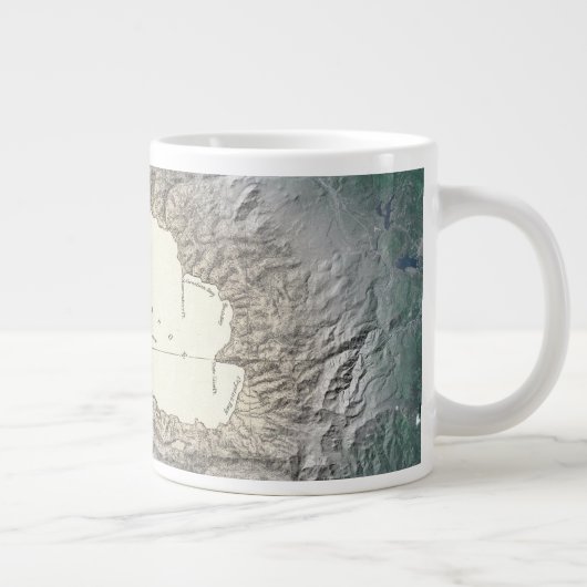 Tahoe-Landkarte Jumbo-Tasse (Rechts)