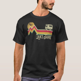 Tahoe Retro Art Vintages Camping Ca T-Shirt