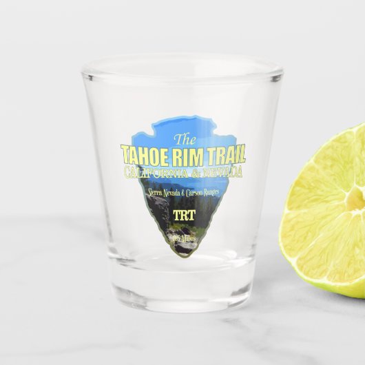Tahoe Rim (Pfeilspitze) Schnapsglas (Vorderseite)