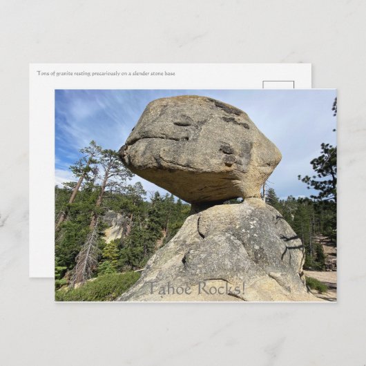 Tahoe Rocks! Postkarte (Vorne/Hinten)