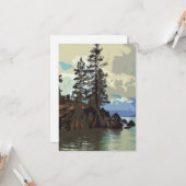 Tahoe Sand Harbour Flat Greeting Card Karte (Vorderseite/Rückseite Beispiel)