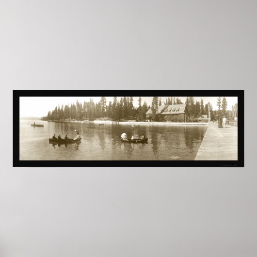 Tahoe-See, CA Foto 1908 Poster (Vorne)