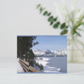 Tahoe-See in Snow | Blue Beach Song™ Postcard Postkarte (Stehend Vorderseite)