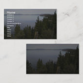 Tahoe-See mit Kiefern Visitenkarte (Vorne/Hinten)