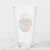 Tahoe-See-Schiffsseemblem Glas (Rückseite)