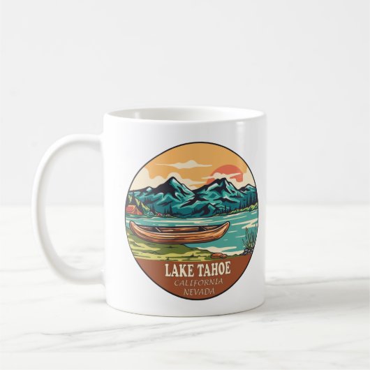 Tahoe-See-Schiffsseemblem Kaffeetasse (Links)