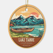 Tahoe-See-Schiffsseemblem Keramik Ornament (Links)