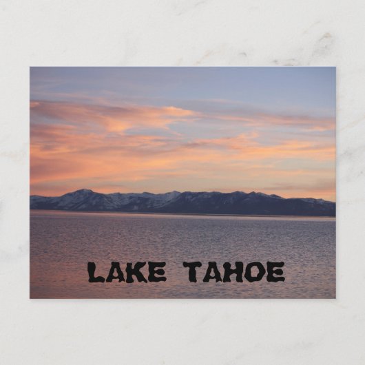 Tahoe SunSet 1 Postkarte (Vorderseite)