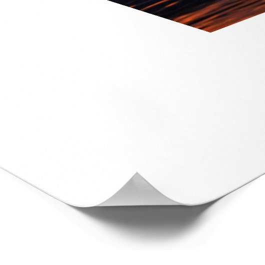 Tahoe Sunset Poster (Ecke)