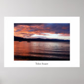Tahoe Sunset Poster (Vorne)