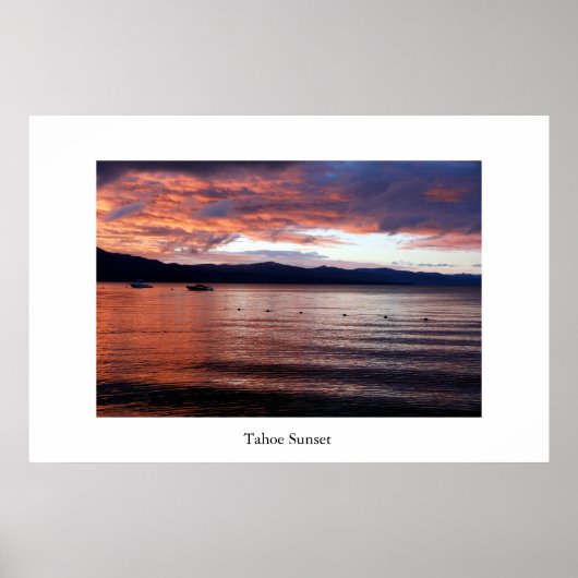 Tahoe Sunset Poster (Vorne)