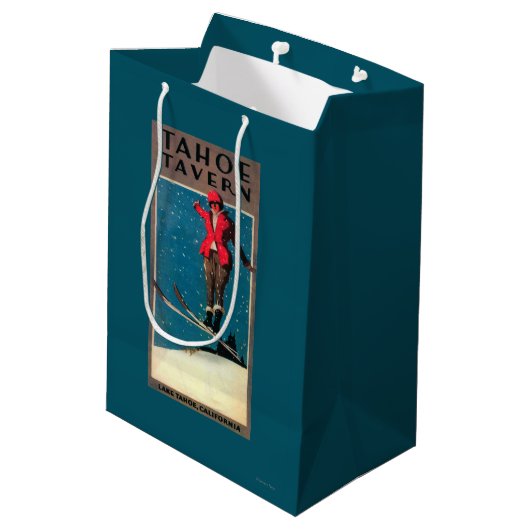 Tahoe Tavernepromo-Plakat Mittlere Geschenktüte (Rückseite Schrägansicht)