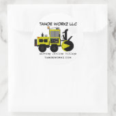 Tahoe Workz LSC Snow Removal Services Runder Aufkleber (Tasche)