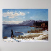 Tahosee im Winter durch Albert Bierstadt Poster (Vorne)