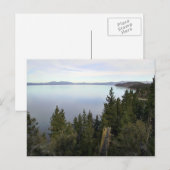 Tahosee mit Kiefern Postkarte (Vorne/Hinten)
