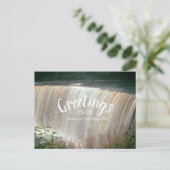 Tahquamenon Falls Greetings Michigan Waterfall Postkarte (Stehend Vorderseite)