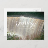 Tahquamenon Falls Greetings Michigan Waterfall Postkarte (Vorne/Hinten)