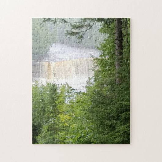 Tahquamenon Falls in Foggy Mist Puzzle (Vertikal)