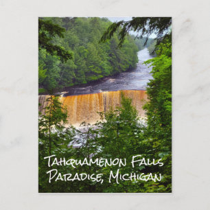 Tahquamenon Falls Michigan Postcard Postkarte