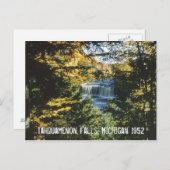 Tahquamenon Falls Michigan Postcard Postkarte (Vorne/Hinten)