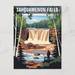Tahquamenon Falls Michigan Travel Postkarte
