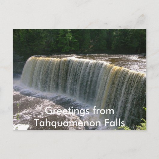 Tahquamenon Falls Postkarte (Vorderseite)