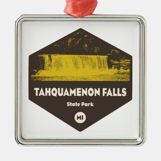 Tahquamenon Falls Staat Park Michigan Ornament Aus Metall (Vorne)