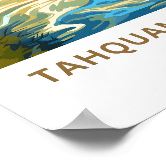 Tahquamenon Falls Staat Park Travel Print Poster (Ecke)