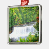 Tahquamenon Falls Upper Peninsula Michigan Ornament Aus Metall (Links)