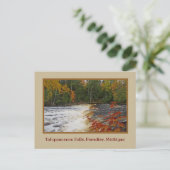 TAHQUAMENON FÄLLT IM AUTUMN / MICHIGANS U.P. POSTKARTE (Stehend Vorderseite)