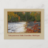 TAHQUAMENON FÄLLT IM AUTUMN / MICHIGANS U.P. POSTKARTE (Vorderseite)