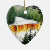 Tahquamenon Oberleder fällt obere Halbinsel Keramikornament (Rechts)