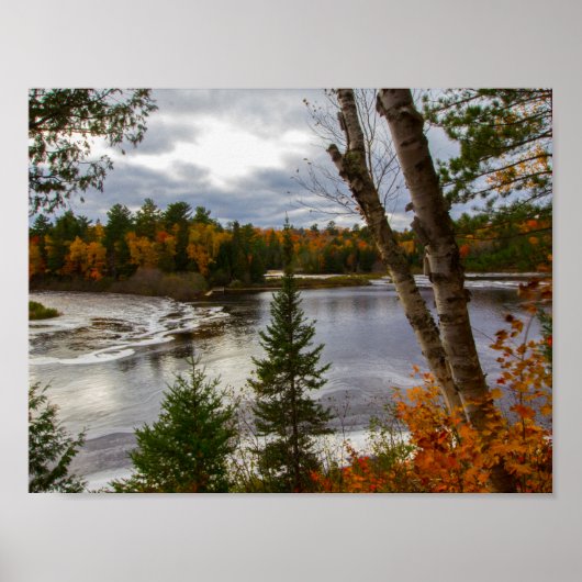 Tahquamenon River in Herbst, Michigan Poster (Vorne)