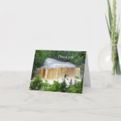 Tahquamenon Upper Falls Danke Karte (Vorderseite)