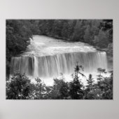 Tahquamenon Upper Falls Grayscale Poster (Vorne)
