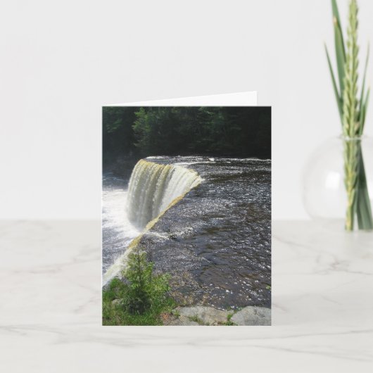 Tahquamenon Upper Falls Notecard Karte (Vorderseite)