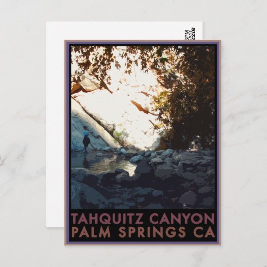 Tahquitz Canyon Postkarte (Vorne/Hinten)
