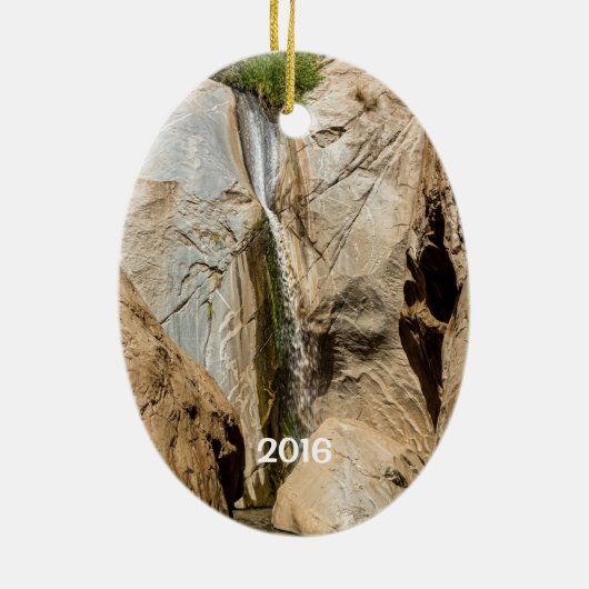 Tahquitz Falls, Palm Springs, CA Keramik Ornament (Hinten)