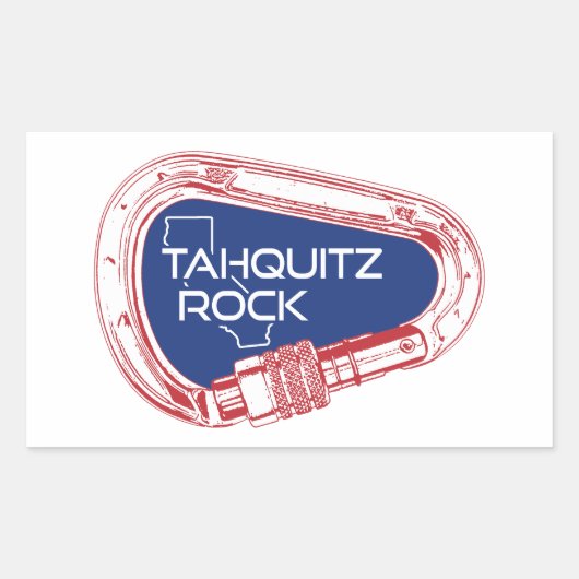 Tahquitz Rock California Klettergarten Rechteckiger Aufkleber (Vorderseite)