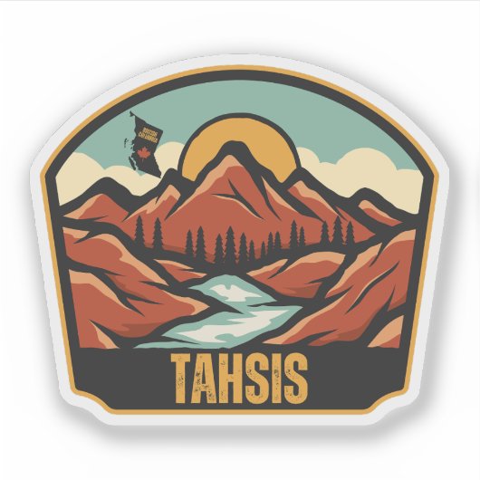 Tahsis, British Columbia Aufkleber (Vorderseite)