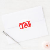 Tai Briefmarke Runder Aufkleber (Umschlag)