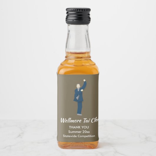Tai Chi Alkoholflaschenetikett (Vorderseite)