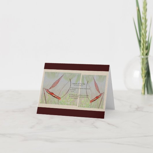 Tai-Chi-Anmerkungs-Karte Karte (Vorderseite)