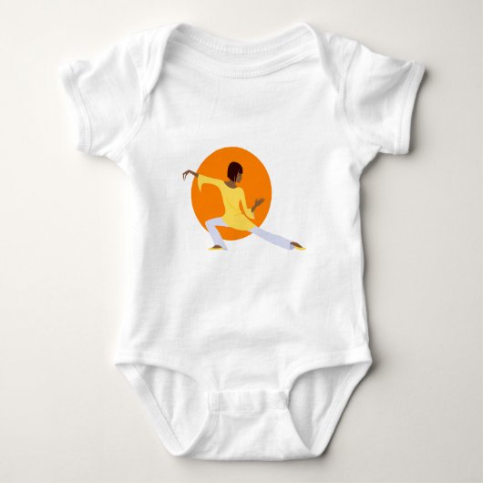 Tai Chi Baby Strampler (Vorderseite)
